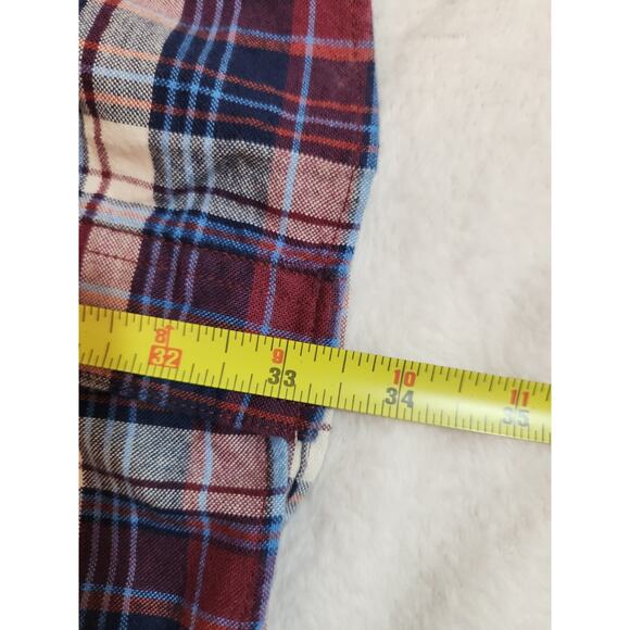 Duluth Trading Shirt Mens XL Purple Plaid Long Sleeve Outdoors Gorpcore Preppy - Picture 9 of 9